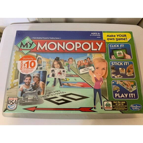 New MY MONOPOLY Game Hasbro Make your own‎ game Version Family Custom Board Game - Picture 3 of 5